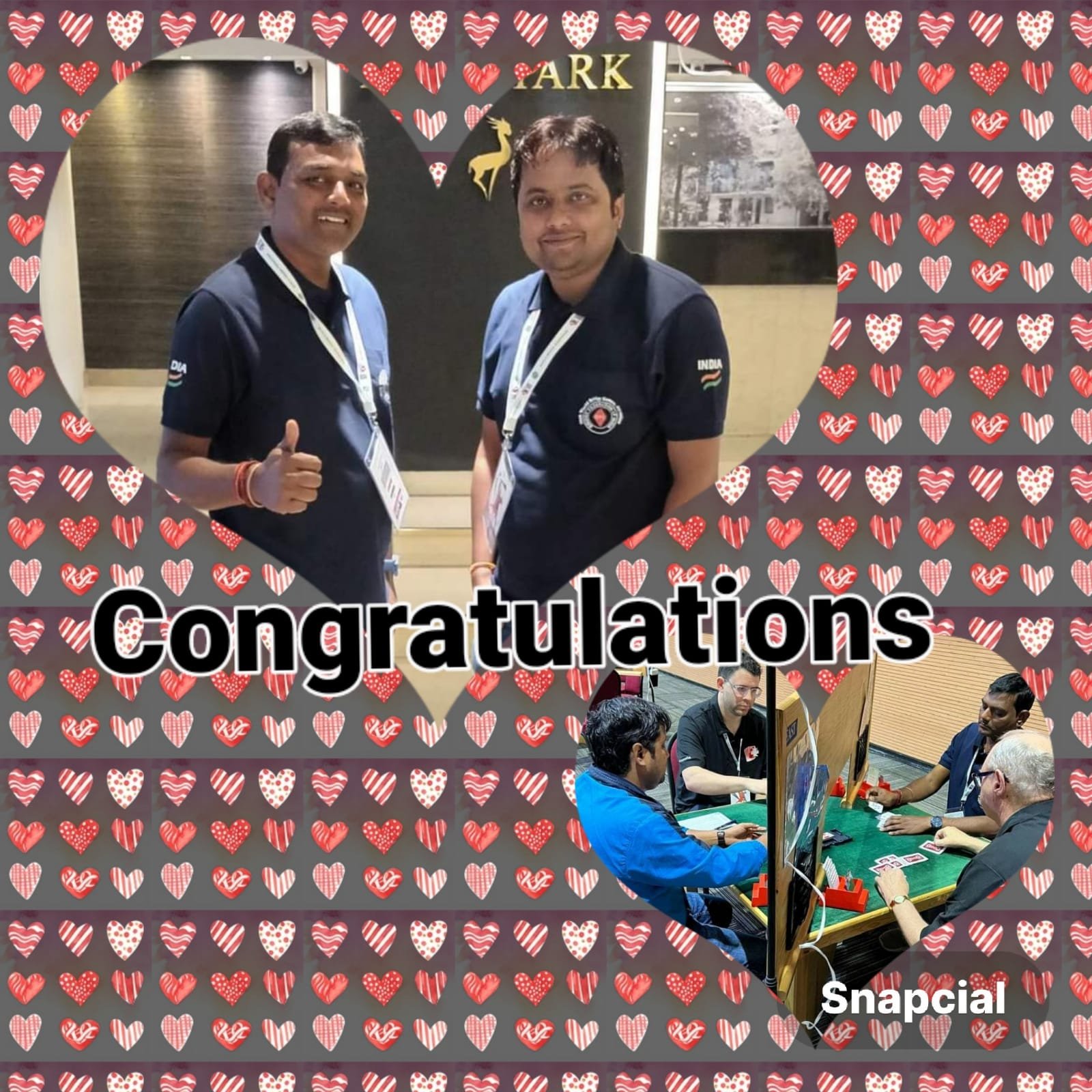 Congratulations Sanjit and Binod