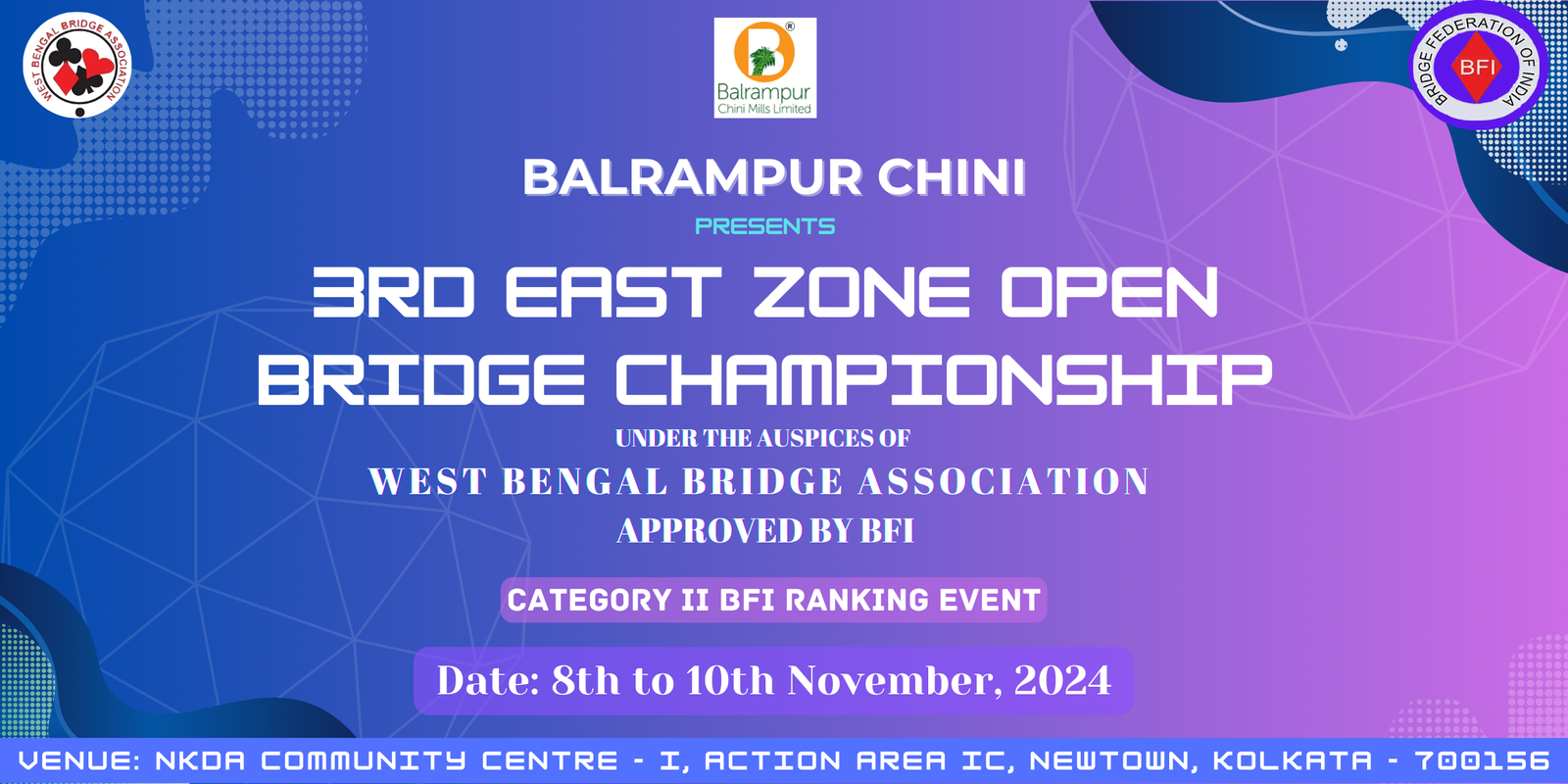 Formidables won the 3rd East Zone Open Bridge Championship 2024