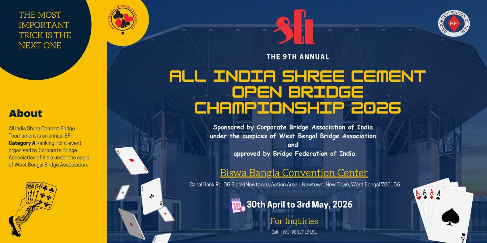 9th All India Shree Cement Bridge Championship 2026