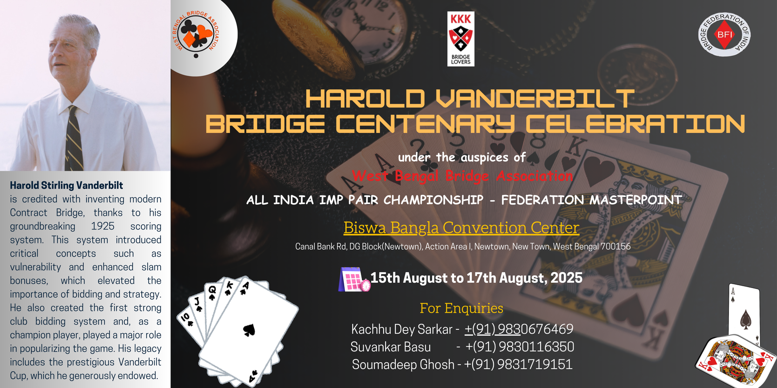 HAROLD VANDERBILT BRIDGE CENTENARY CELEBRATION